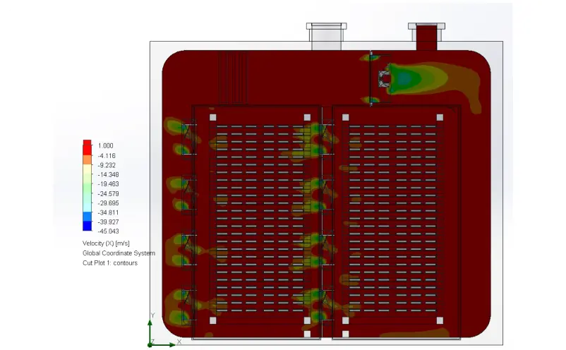 CFD Analysis and Airflow Optimization for Industrial Dehydrator System
